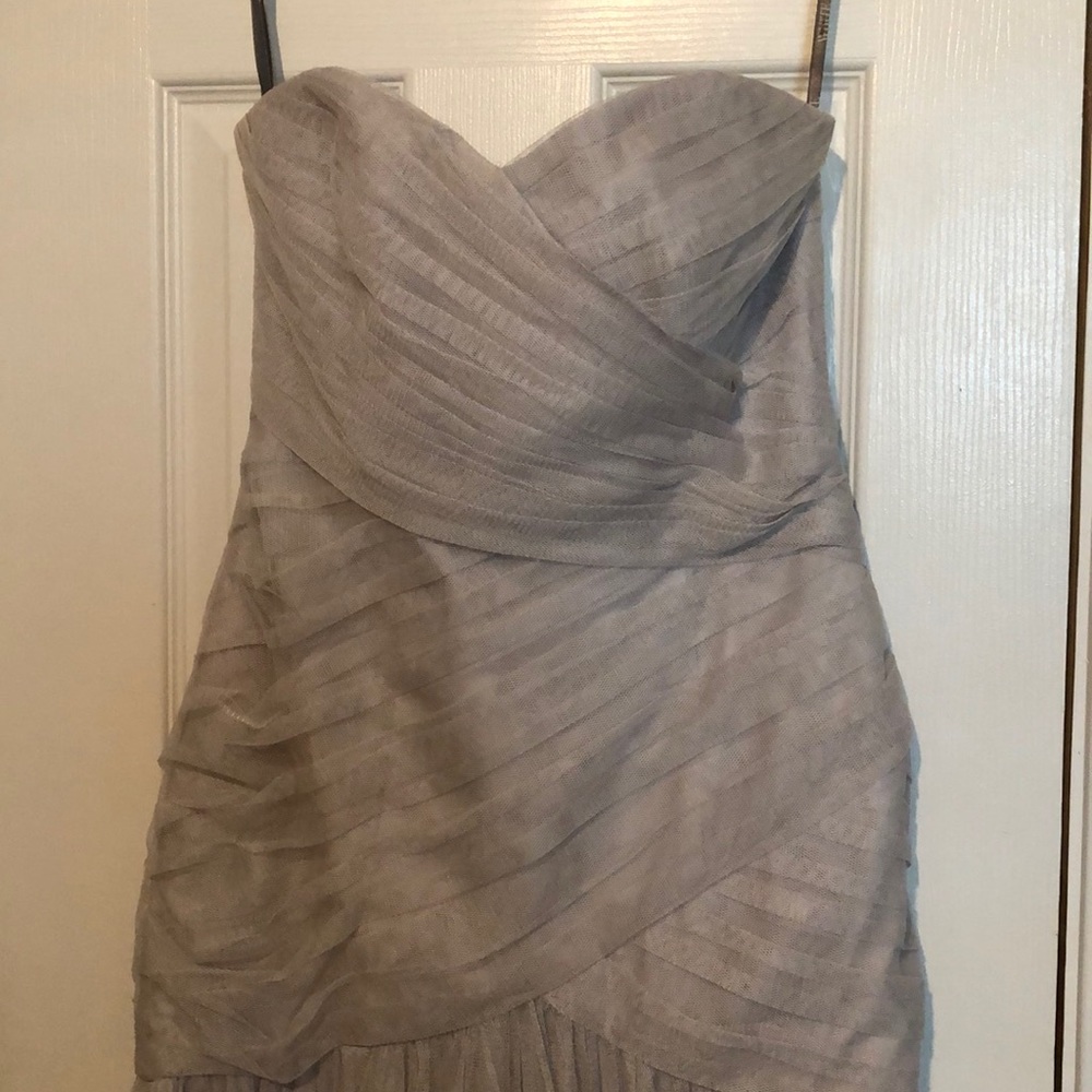 Strapless tulle dress